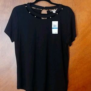 Michael Kors XL top with gold detailing at neck